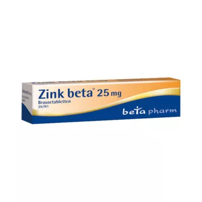 ZINK BETA 25 bruistabletten, 20 stuks ZINK BETA 25 bruistabletten, 20 stuks