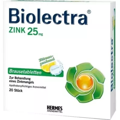 BIOLECTRA Zink bruistabletten, 20 stuks