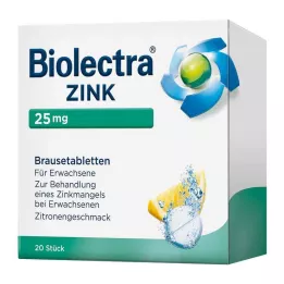 BIOLECTRA Zink bruistabletten, 20 stuks