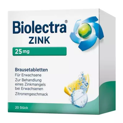 BIOLECTRA Zink bruistabletten, 20 stuks