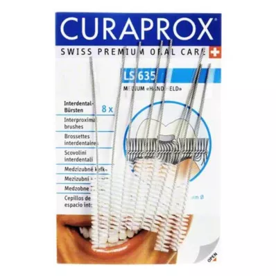 Curaprox LS 635 interdentale rager medium, 8 stuks Curaprox LS 635 interdentale rager medium, 8 stuks