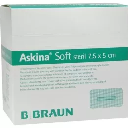 ASKINA Zacht wondverband 5x7,5 cm steriel, 50 stuks