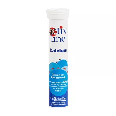 ACTIVLINE Calcium citroen bruistabletten, 20 stuks ACTIVLINE Calcium citroen bruistabletten, 20 stuks