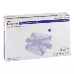 TEGADERM Siliconen schuimrand FK 10x10 cm, 10 stuks