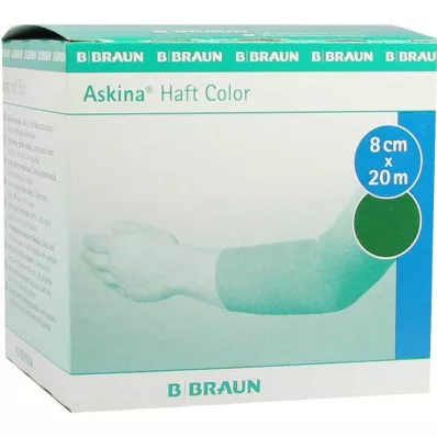 ASKINA Kleefverband kleur 8 cmx20 m groen, 1 st