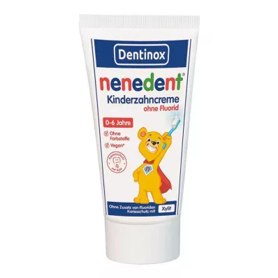 Nenedent kindertandpasta zonder fluor, 50 ml