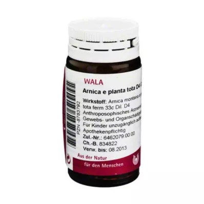 Arnica E Planta tota D 4 bolletjes, 20 g Arnica E Planta tota D 4 bolletjes, 20 g