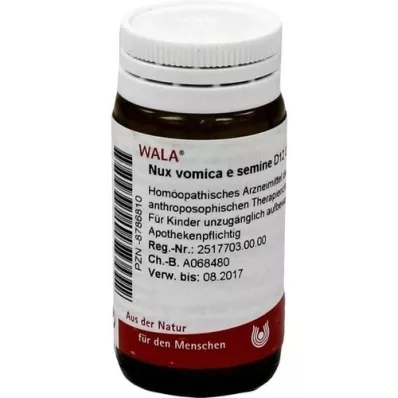 NUX VOMICA E semine D 12 bolletjes, 20 g