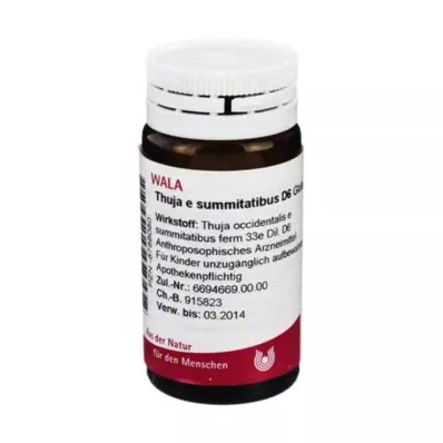 THUJA E SUMMITATIBUS D 6 bolletjes, 20 g