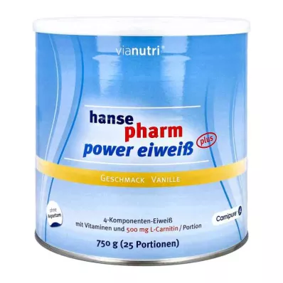 Hansepharm Power-eiwit plus vanillepoeder (750 g)