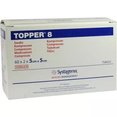 TOPPER 8 Compr.5x5 cm steriel, 60X2 St