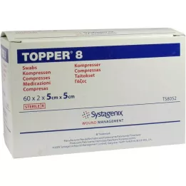 TOPPER 8 Compr.5x5 cm steriel, 60X2 St