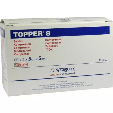 TOPPER 8 Compr.5x5 cm steriel, 60X2 St