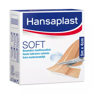 Hansaplast Zachtpleister 5mx4cm rol, 1 st