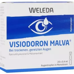 VISIODORON Malva oogdruppels in pipet voor eenmalig gebruik, 20X0,4 ml