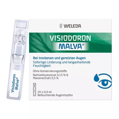 Visiodoron Malva oogdruppels in monodoses, 20X0,4 ml