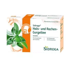 SIDROGA Keel- en Gorgelthee Filterzakjes, 20X2,5 g