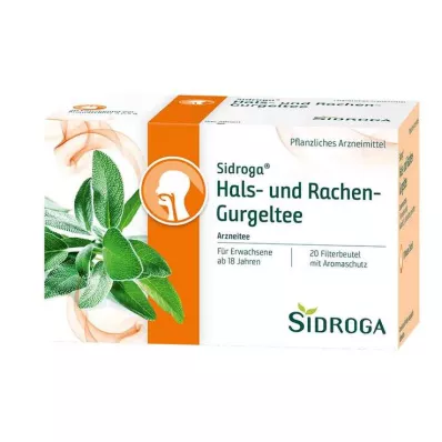 SIDROGA Keel- en Gorgelthee Filterzakjes, 20X2,5 g
