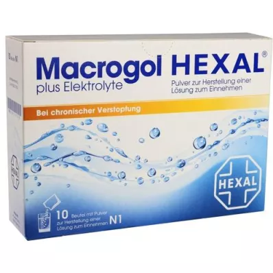 MACROGOL HEXAL plus elektrolyten Plv.z.H.e.L.z.E., 10 st