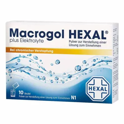 MACROGOL HEXAL plus elektrolyten Plv.z.H.e.L.z.E., 10 st
