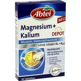 ABTEI Magnesium+kalium depot tabletten, 30 stuks