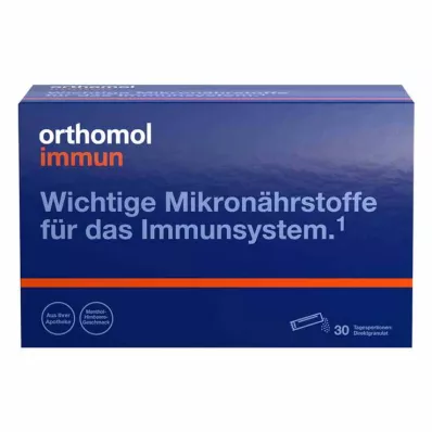 ORTHOMOL Immuun Direct Granulaat Framboos/Menthol, 30 stuks ORTHOMOL Immuun Direct Granulaat Framboos/Menthol, 30 stuks