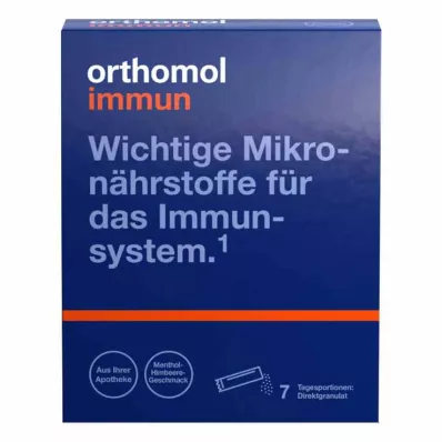 ORTHOMOL Immuun direct granulaat framboos/menthol, 7 st ORTHOMOL Immuun direct granulaat framboos/menthol, 7 st