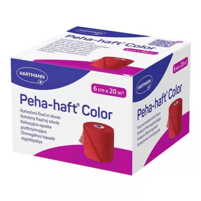 PEHA-HAFT Color Fixierb.latexfrei 6 cmx20 m rood, 1 st