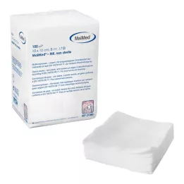 MULLKOMPRESSEN 10x10 cm niet-steriel 8x, 100 stuks