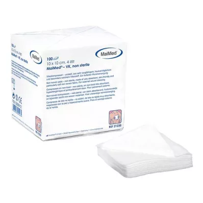 Vlieskompressen 10x10 cm niet-steriel, 100 stuks Vlieskompressen 10x10 cm niet-steriel, 100 stuks