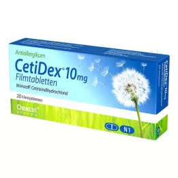 CETIDEX 10 mg filmomhulde tabletten, 20 stuks