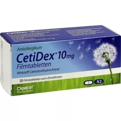 CETIDEX 10 mg filmomhulde tabletten, 50 stuks