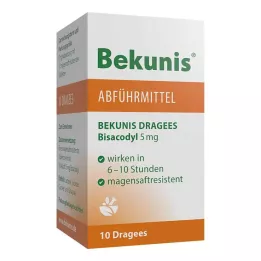 BEKUNIS Bisacodyl 5 mg maagsaptabletten, 10 stuks