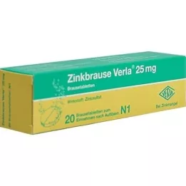 ZINKBRAUSE Verla 25 mg bruistabletten, 20 st