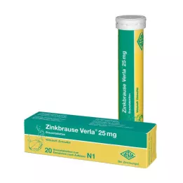 ZINKBRAUSE Verla 25 mg bruistabletten, 20 st