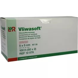 VLIWASOFT Vlieskompressen 5x5 cm steriel 6l., 50X2 st