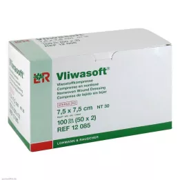 VLIWASOFT Vlieskompressen 7,5x7,5 cm steriel 6l., 50X2 st