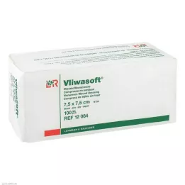 VLIWASOFT Niet-geweven kompressen 7,5x7,5 cm niet-steriel 6l., 100 st