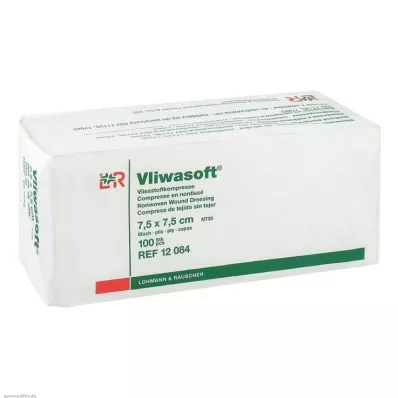 VLIWASOFT Niet-geweven kompressen 7,5x7,5 cm niet-steriel 6l., 100 st