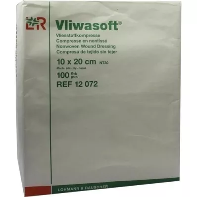 VLIWASOFT Niet-geweven kompressen 10x20 cm niet-steriel 6l., 100 st