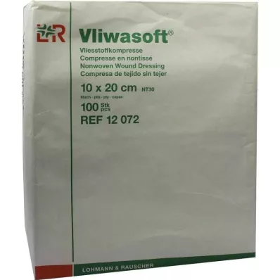 Vliwasoft fleecekompressen 10x20cm 6-laags niet-steriel, 100 stuks Vliwasoft fleecekompressen 10x20cm 6-laags niet-steriel, 100 stuks