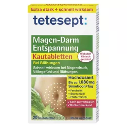 TETESEPT Maagdarmontspanning kauwtabletten, 20 stuks