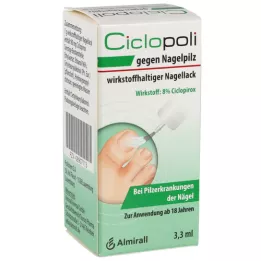 CICLOPOLI tegen schimmelnagels actief ingrediënt nagellak, 3.3 ml