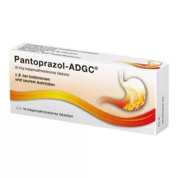 PANTOPRAZOL ADGC 20 mg enterische tabletten, 14 stuks