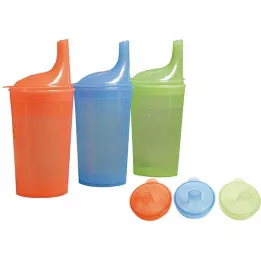 Opnamebeker zonder handvat met 2 deksels 4 - 12 mm rood, 1 stuk