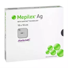 MEPILEX Ag schuimverband 10x10 cm steriel, 10 stuks