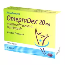 OMEPRADEX 20 mg harde capsules met enterische laag, 14 st
