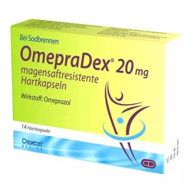 Omepradex 20 mg maagsapresistente harde capsules, 14 capsules Omepradex 20 mg maagsapresistente harde capsules, 14 capsules
