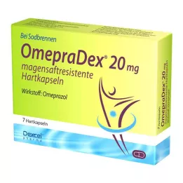 OMEPRADEX 20 mg harde capsules met enterische laag, 7 st