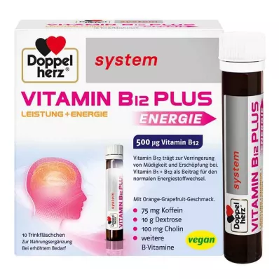 Doppelherz systeem Vitamine B12 Plus drinkampullen, 10x25 ml
